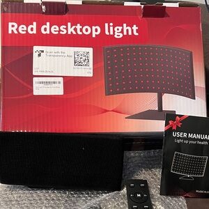 Red Desktop Light with Remote